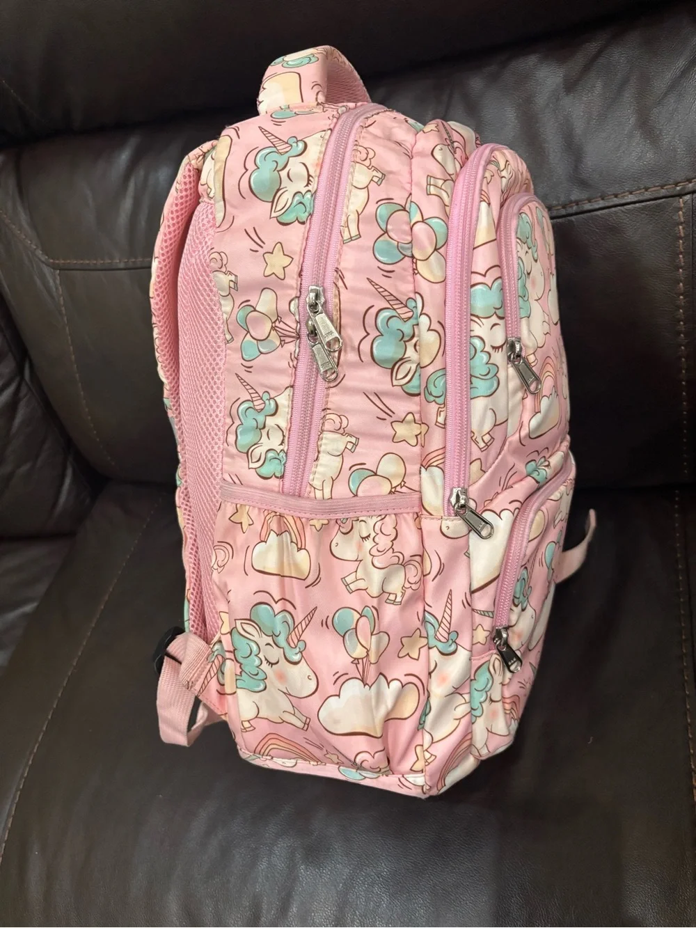 Kids Pink Unicorn Backpack - Cute Unicorn Print